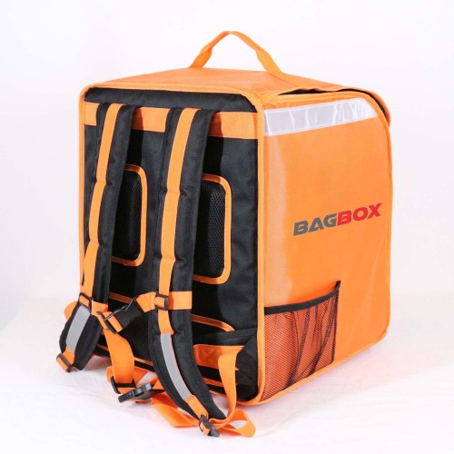 Insulated Food Delivery Bag With Cup Holders Drink Carriers