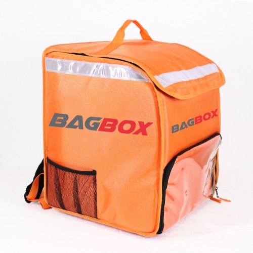 Insulated Food Delivery Bag With Cup Holders Drink Carriers
